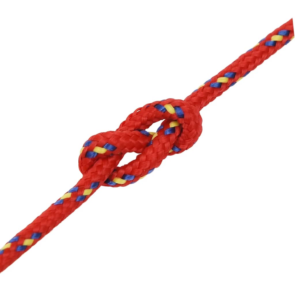 Corda de barco 4 mm 25 m polipropileno vermelho