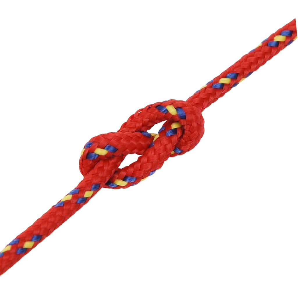 Corda de barco 4 mm 50 m polipropileno vermelho