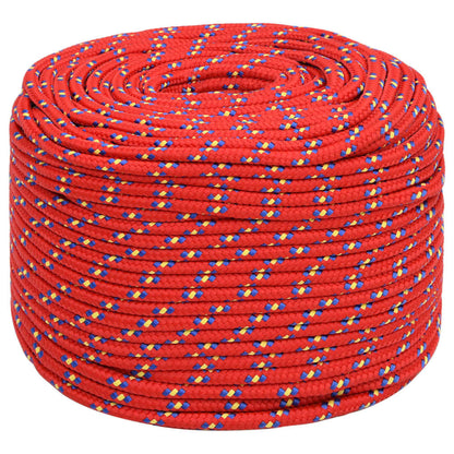 Corda de barco 6 mm 25 m polipropileno vermelho