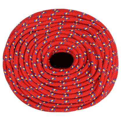 Corda de barco 6 mm 25 m polipropileno vermelho