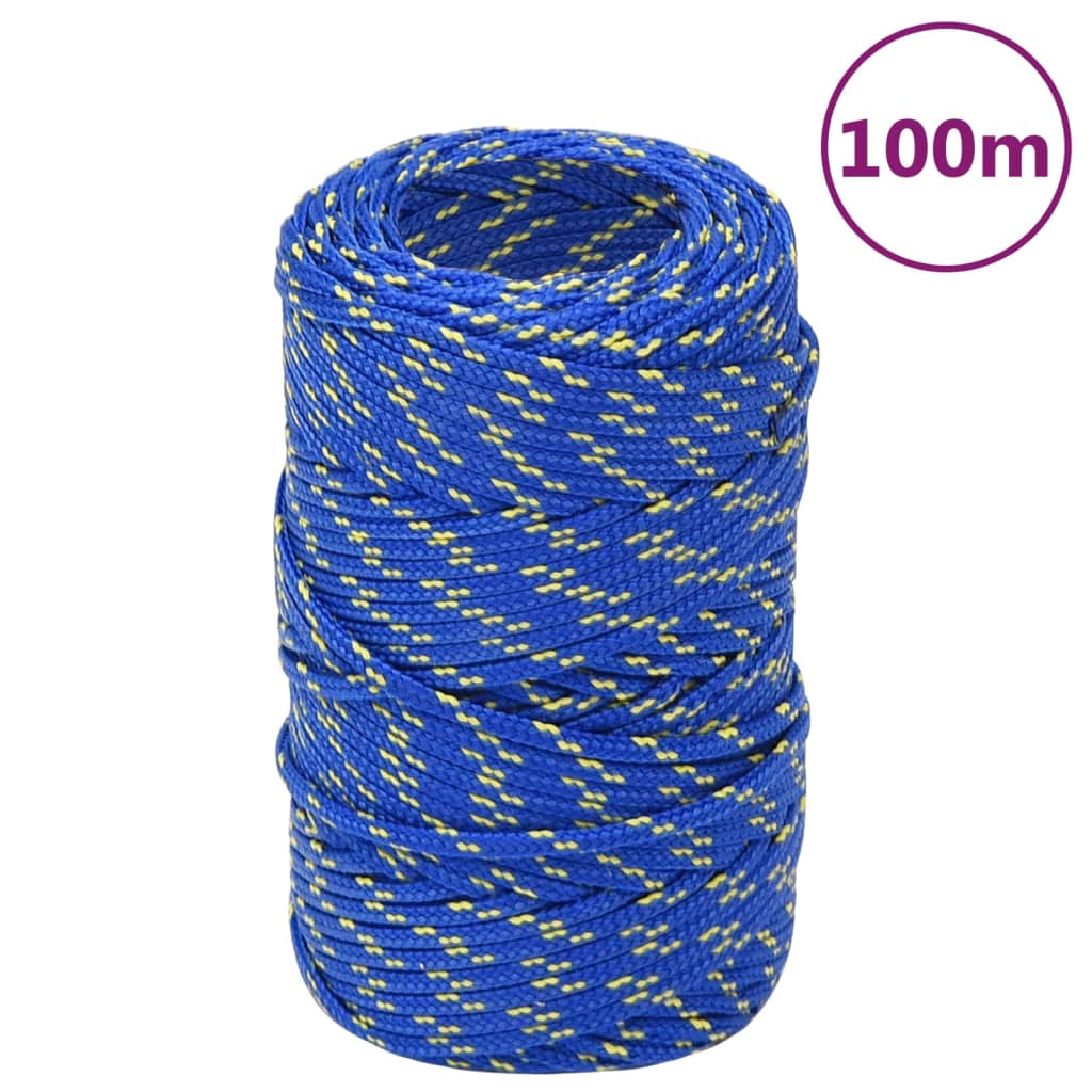 Corda de barco 2 mm 100 m polipropileno azul