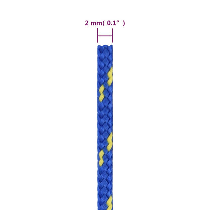 Corda de barco 2 mm 100 m polipropileno azul