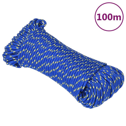 Corda de barco 3 mm 100 m polipropileno azul