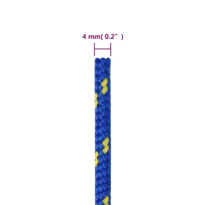 Corda de barco 4 mm 250 m polipropileno azul