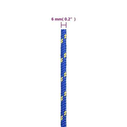 Corda de barco 6 mm 250 m polipropileno azul