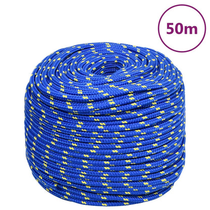 Corda de barco 8 mm 50 m polipropileno azul