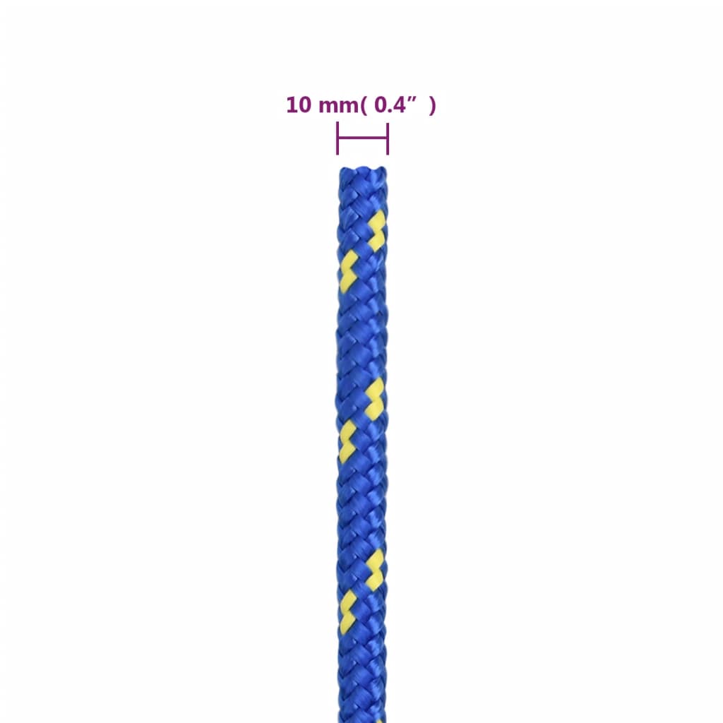 Corda de barco 10 mm 500 m polipropileno azul