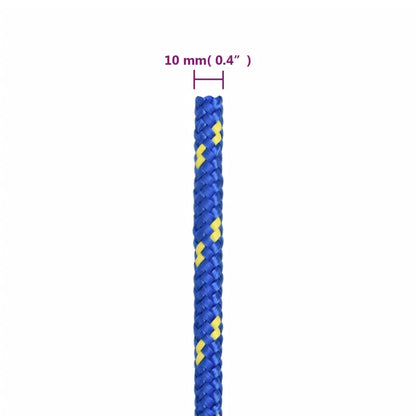 Corda de barco 10 mm 500 m polipropileno azul