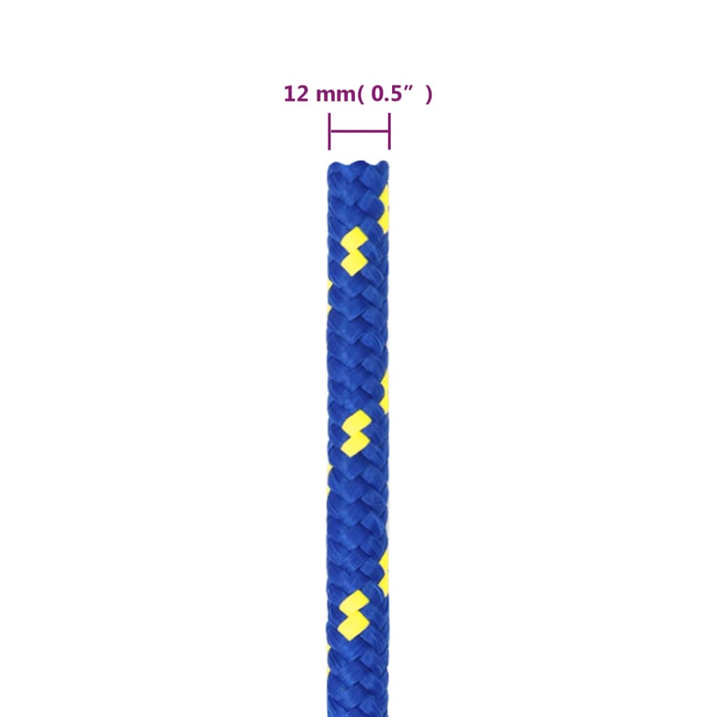 Corda de barco 12 mm 100 m polipropileno azul