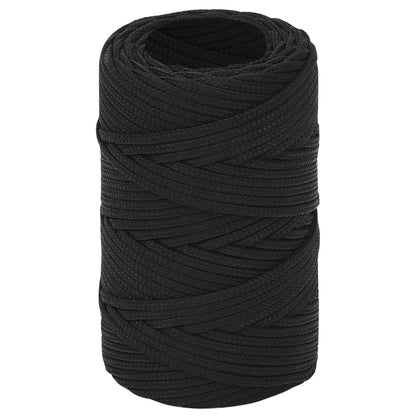 Corda de barco 2 mm 100 m polipropileno preto completo