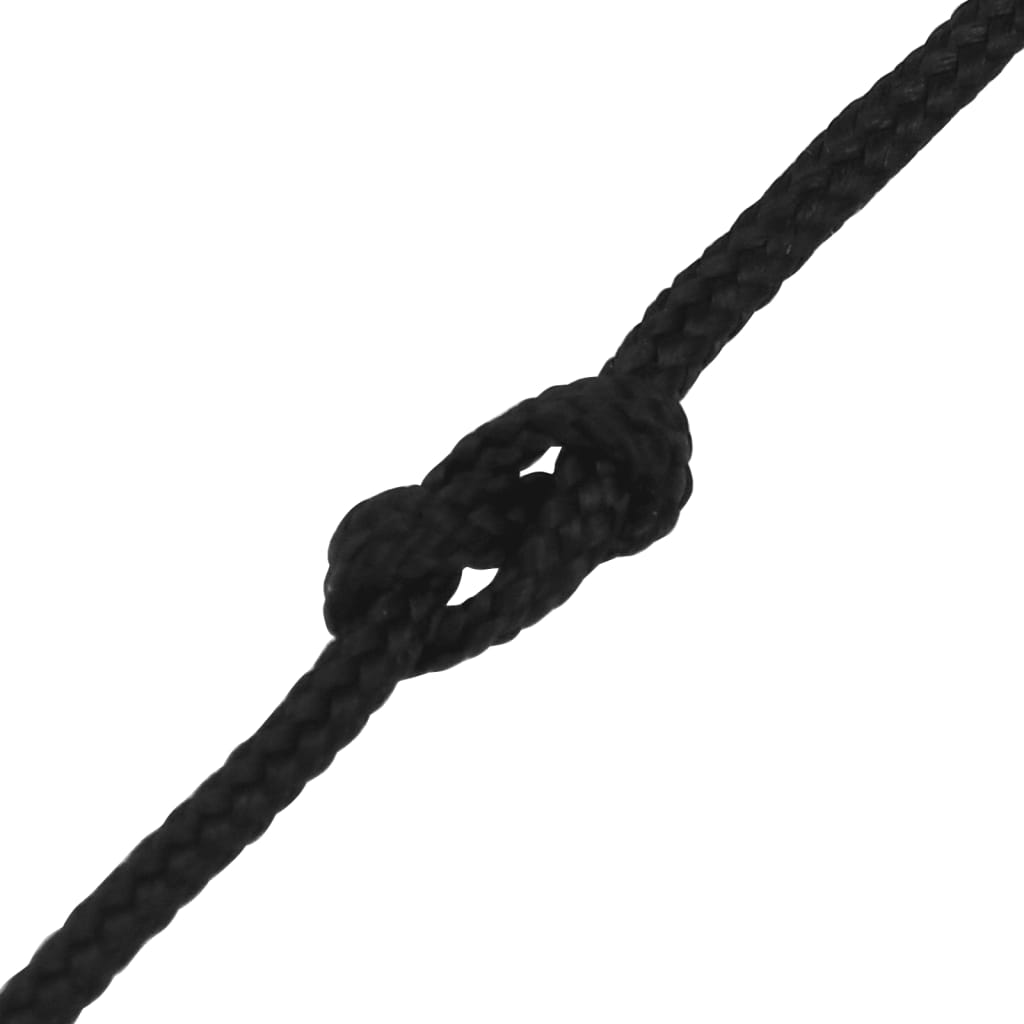 Corda de barco 3 mm 25 m polipropileno preto completo