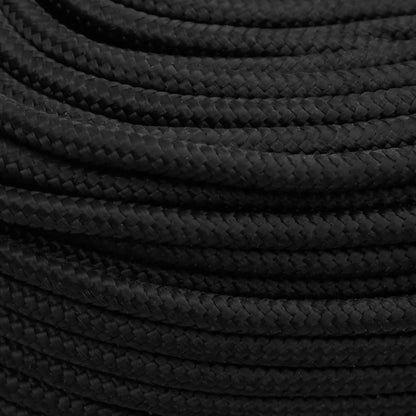 Corda de barco 6 mm 50 m polipropileno preto completo