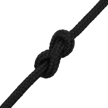 Corda de barco 6 mm 50 m polipropileno preto completo