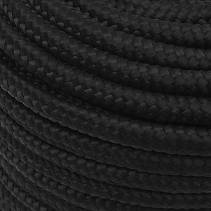 Corda de barco 14 mm 250 m polipropileno preto completo