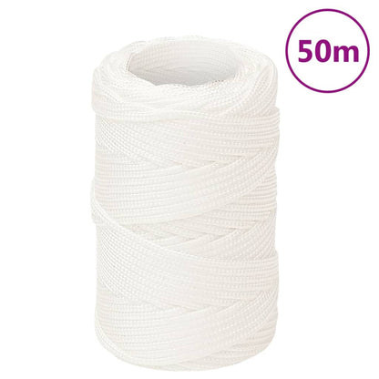 Corda de barco 2 mm 50 m polipropileno branco completo