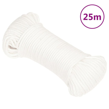 Corda de barco 3 mm 25 m polipropileno branco completo