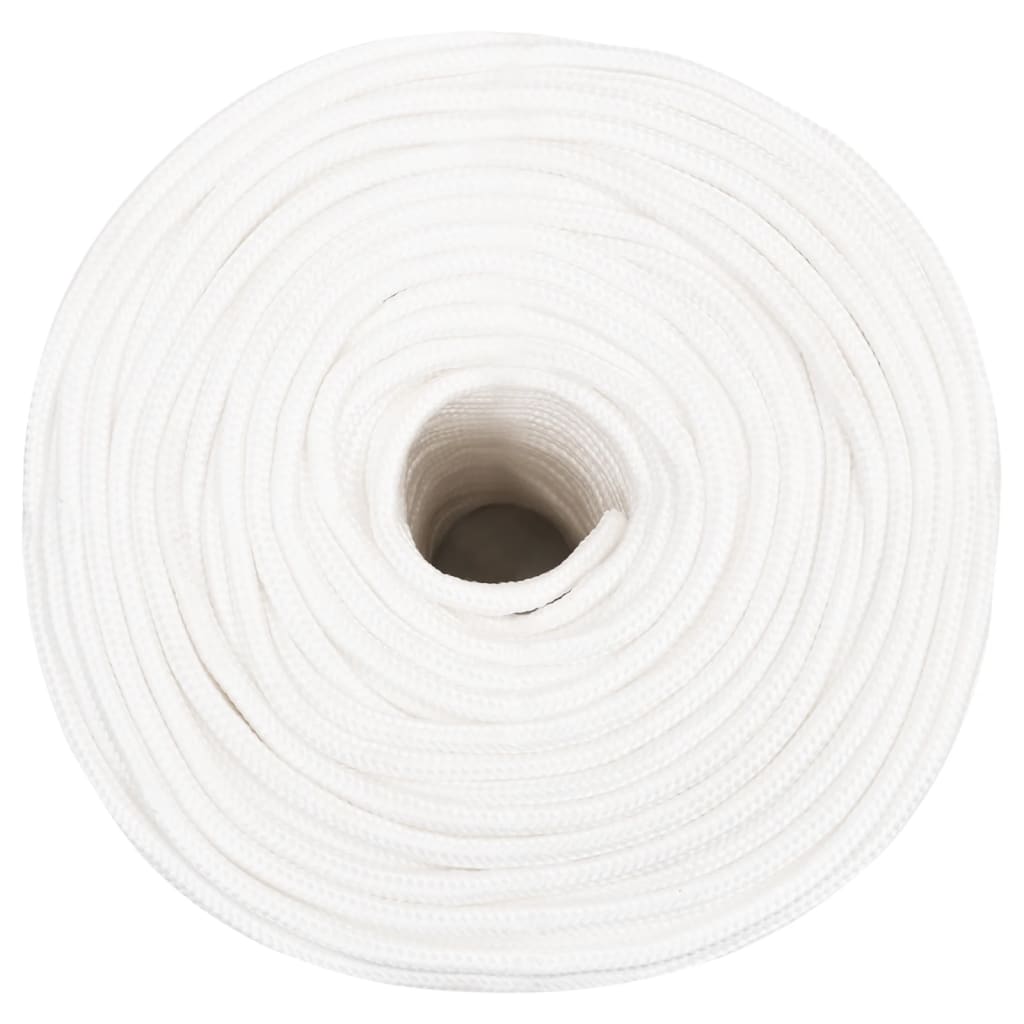 Corda de barco 10 mm 100 m polipropileno branco completo