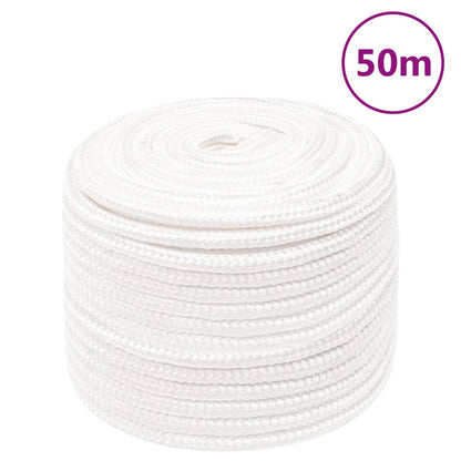 Corda de barco 12 mm 50 m polipropileno branco completo