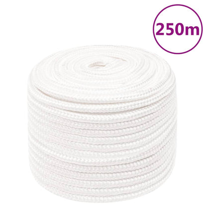 Corda de barco 12 mm 250 m polipropileno branco completo