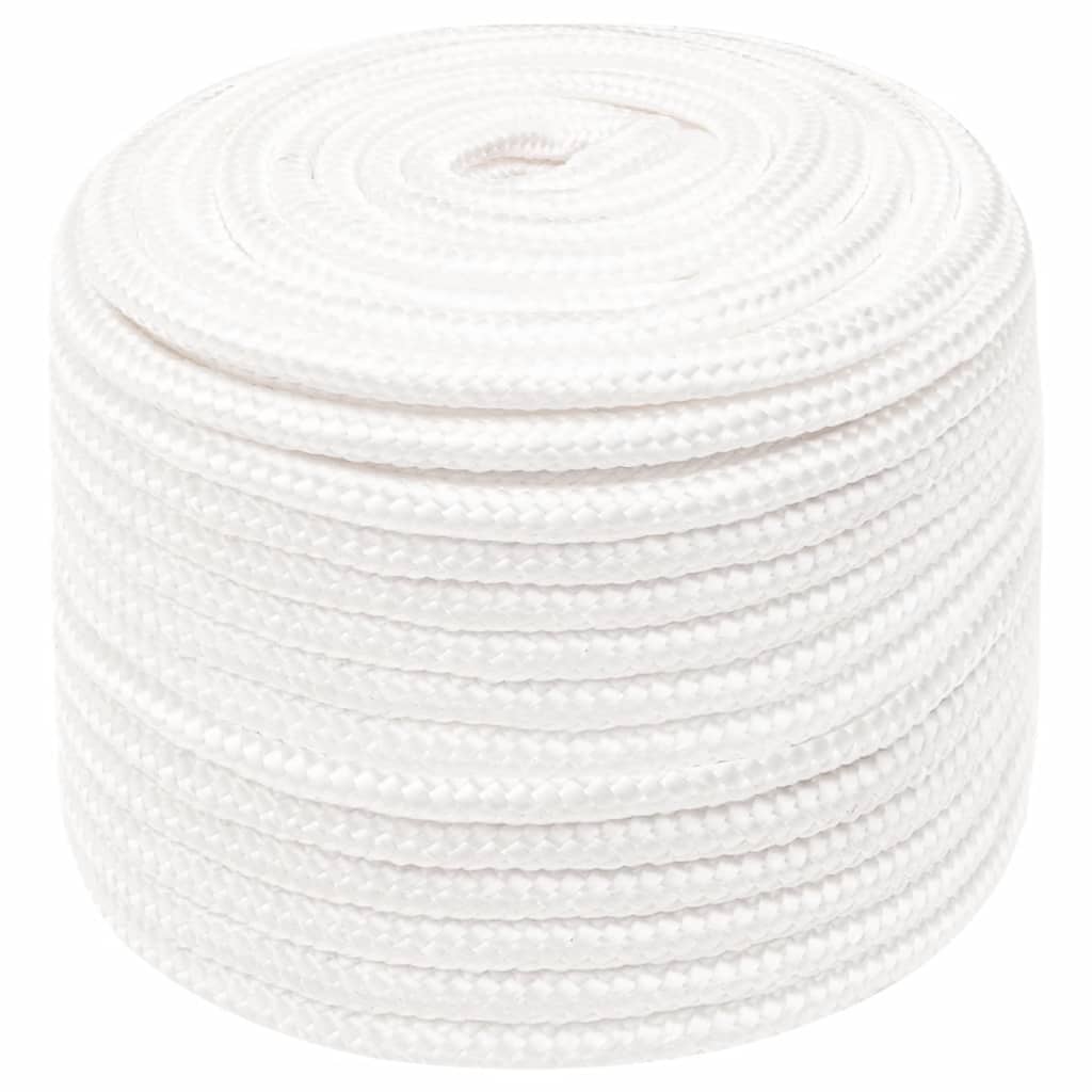 Corda de barco 12 mm 250 m polipropileno branco completo