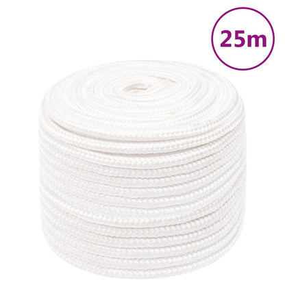 Corda de barco 14 mm 25 m polipropileno branco completo