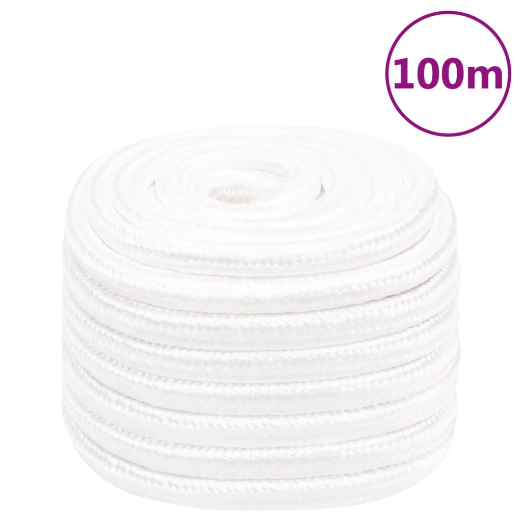 Corda de barco 20 mm 100 m polipropileno branco completo