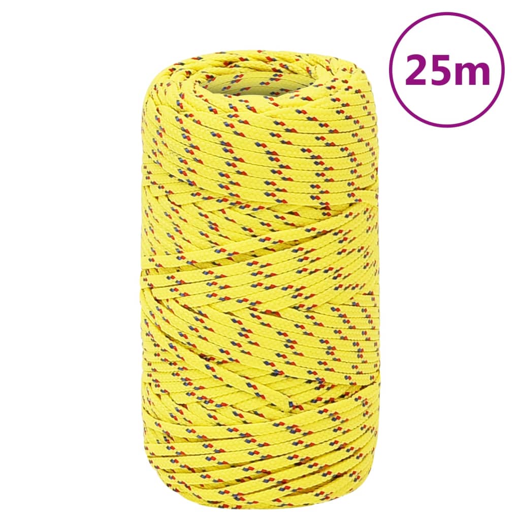 Corda de barco 2 mm 25 m polipropileno amarelo