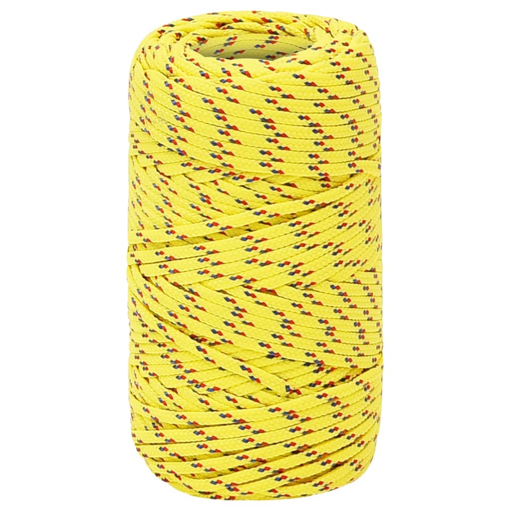 Corda de barco 2 mm 50 m polipropileno amarelo