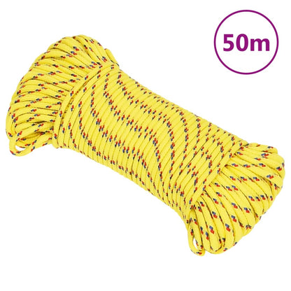 Corda de barco 3 mm 50 m polipropileno amarelo