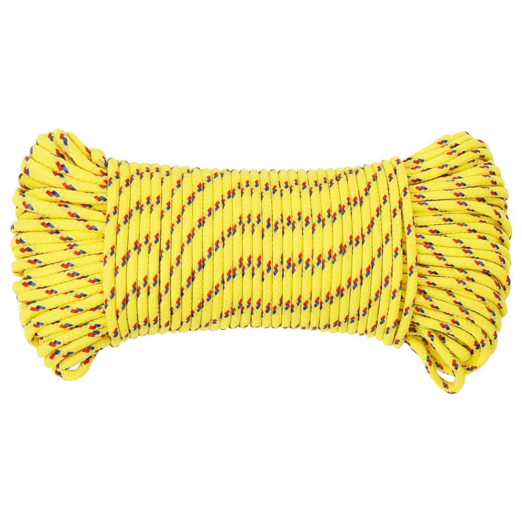 Corda de barco 3 mm 50 m polipropileno amarelo