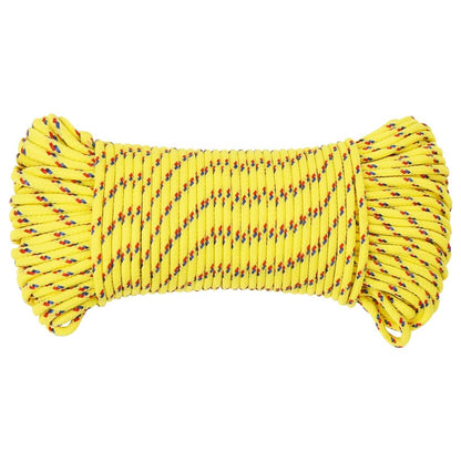 Corda de barco 3 mm 50 m polipropileno amarelo