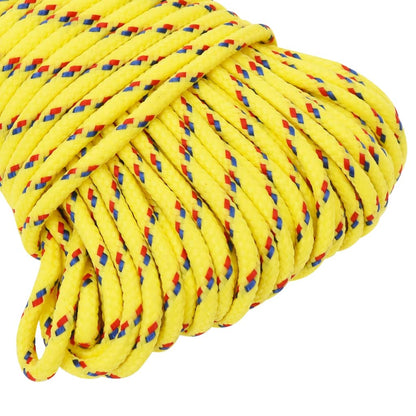 Corda de barco 3 mm 50 m polipropileno amarelo