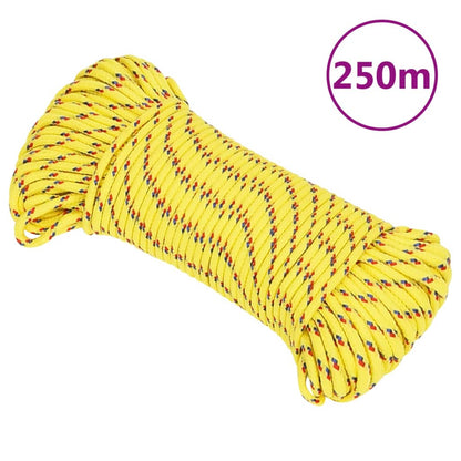 Corda de barco 3 mm 250 m polipropileno amarelo