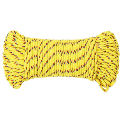 Corda de barco 5 mm 100 m polipropileno amarelo