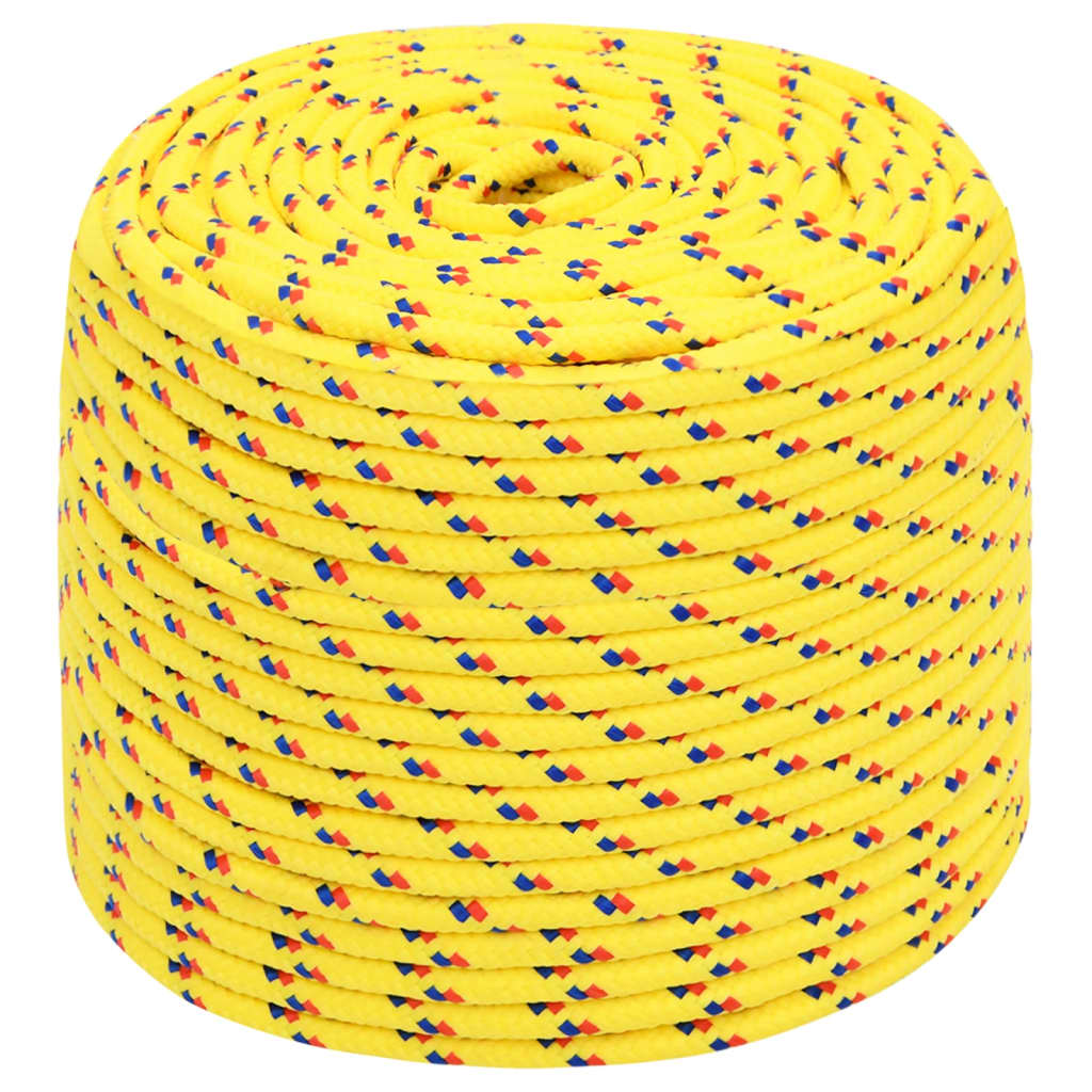 Corda de barco 6 mm 25 m polipropileno amarelo