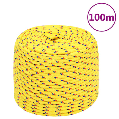 Corda de barco 6 mm 100 m polipropileno amarelo