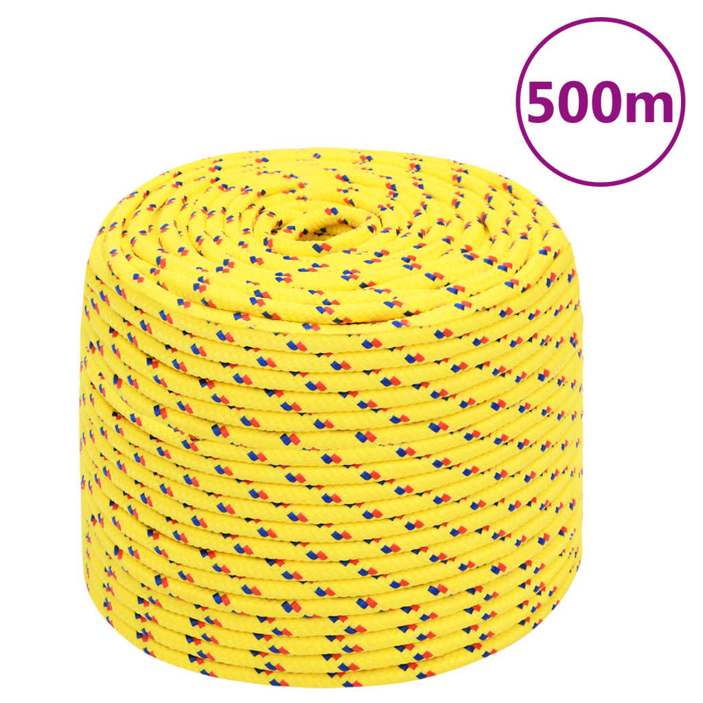 Corda de barco 6 mm 500 m polipropileno amarelo