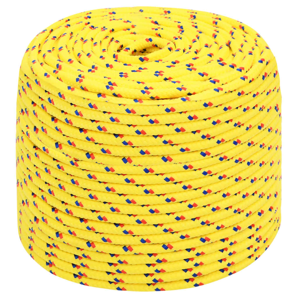 Corda de barco 8 mm 100 m polipropileno amarelo