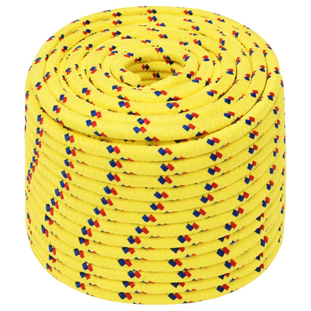 Corda de barco 14 mm 25 m polipropileno amarelo