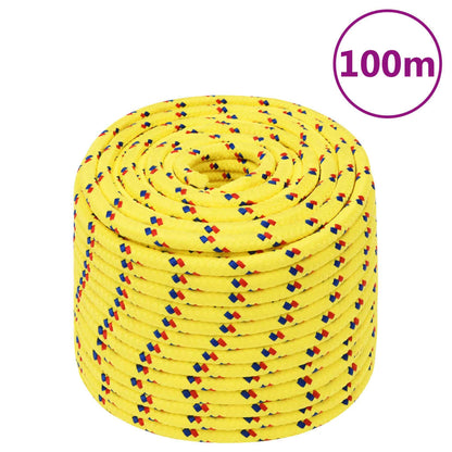 Corda de barco 14 mm 100 m polipropileno amarelo