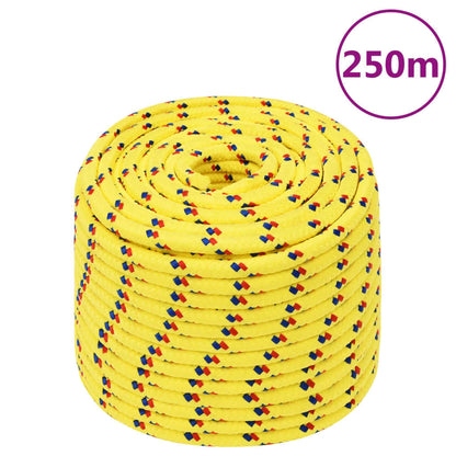 Corda de barco 14 mm 250 m polipropileno amarelo