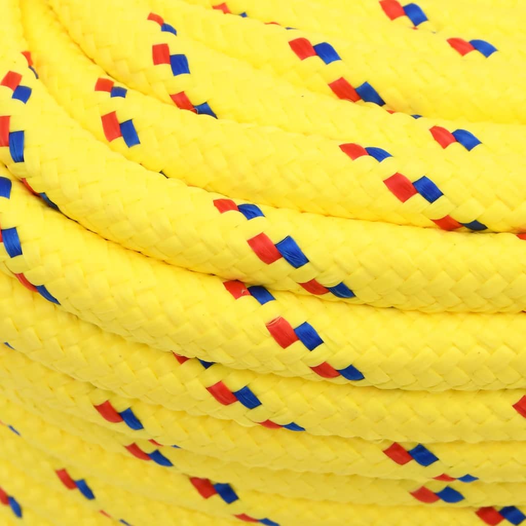 Corda de barco 18 mm 100 m polipropileno amarelo