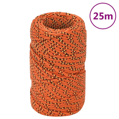 Corda de barco 2 mm 25 m polipropileno laranja