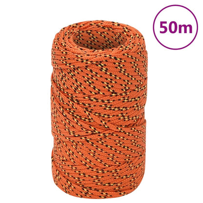 Corda de barco 2 mm 50 m polipropileno laranja