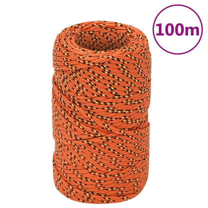 Corda de barco 2 mm 100 m polipropileno laranja