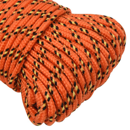 Corda de barco 3 mm 25 m polipropileno laranja