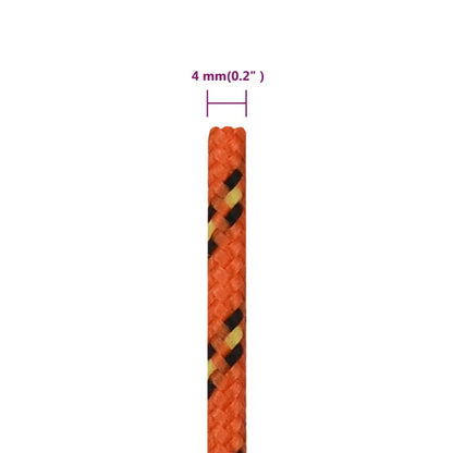 Corda de barco 4 mm 25 m polipropileno laranja