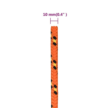 Corda de barco 10 mm 25 m polipropileno laranja