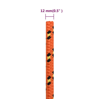 Corda de barco 12 mm 50 m polipropileno laranja