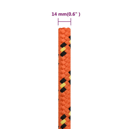 Corda de barco 14 mm 25 m polipropileno laranja